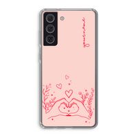 Love is in the air: Samsung Galaxy S21 FE Transparant Hoesje