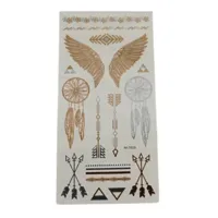 Metallic tattoo set 21 cm | 72 stuks