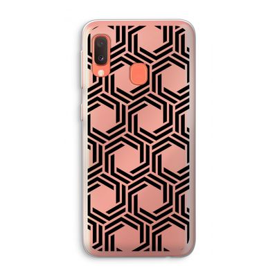 Geometrisch patroon: Samsung Galaxy A20e Transparant Hoesje
