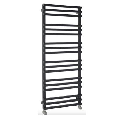 Designradiator Sapho Fantina Recht 50x121,5 cm 495W Mat Zwart Sapho