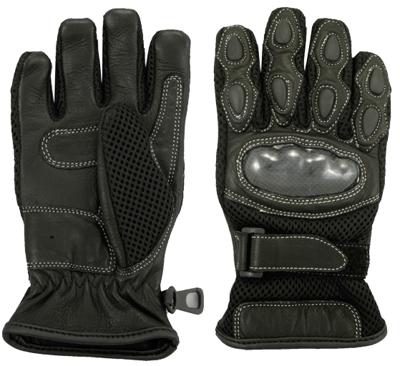 MODEKA Kids Summer, Kinder motorhandschoenen, Zwart
