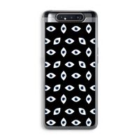 Eyes pattern: Samsung Galaxy A80 Transparant Hoesje