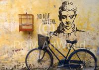 Kunstdruk Edition Street - No self no fear 50x70cm