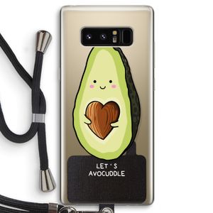 Avocuddle: Samsung Galaxy Note 8 Transparant Hoesje met koord