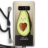 Avocuddle: Samsung Galaxy Note 8 Transparant Hoesje met koord