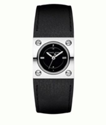 Horlogeband Michael Kors MK2202 Leder Zwart 24mm