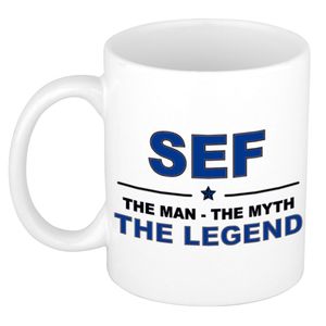 Sef The man, The myth the legend cadeau koffie mok / thee beker 300 ml