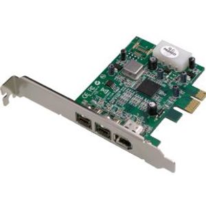 Dawicontrol DC-FW800 FireWire PCIe Hostadapter interfacekaart/-adapter