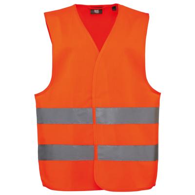 Veiligheidshesje / vestje voor kinderen - oranje - maat S - met reflectie - reflectievest