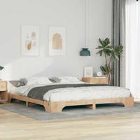 Bedframe Bruin 180 x 210 cm Massief grenenhout