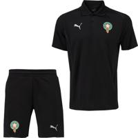 PUMA Marokko Casuals Polo Zomerset 2024-2026 Zwart Zilver
