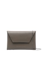 Brunello Cucinelli sac à bandoulière à logo embossé - Gris