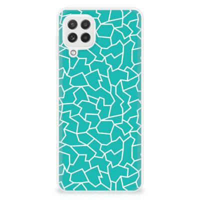 Samsung Galaxy A22 4G | M22 | Hoesje maken | Cracks Blue