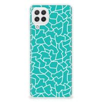 Samsung Galaxy A22 4G | M22 | Hoesje maken | Cracks Blue