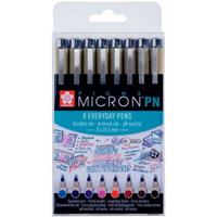 Set Viltstiften Talens Sakura Pigma Micron PN 8 Onderdelen Multicolour