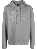 ETRO hoodie en coton à logo imprimé - Gris - thumbnail