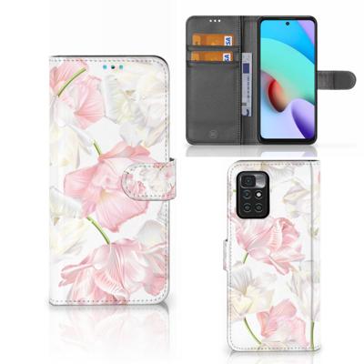 Xiaomi Redmi 10 Hoesje Lovely Flowers | Portemonnee hoesje