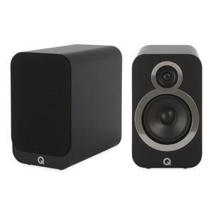 Seconddeal: Q Acoustics 3020i Boekenplank Speakers 2 Stuks - Carbon Black