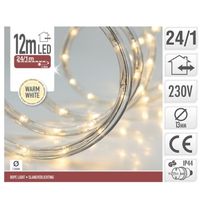 Kerstverlichting lichtslang warm wit buiten 12 meter