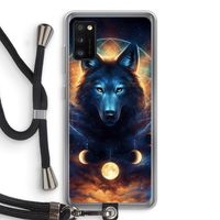 Wolf Dreamcatcher: Samsung Galaxy A41 Transparant Hoesje met koord