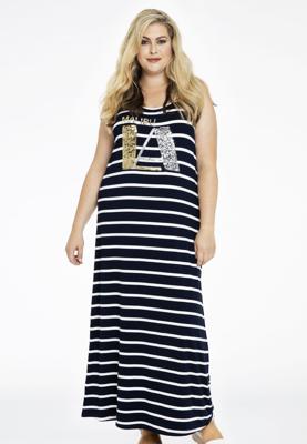 Yoek Jurk lang MARITIME | Blauw | Maat 50/52