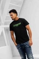 Iceberg Vertical T-Shirt Heren Zwart - Maat S - Kleur: ZwartGroen | Soccerfanshop