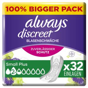 Always always Discreet Inkontinenz Small Plus Big Pack 32s