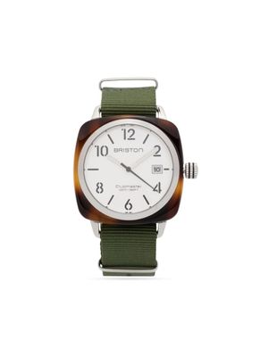 Briston montre Clubmaster Classic HMS 40 mm - Blanc