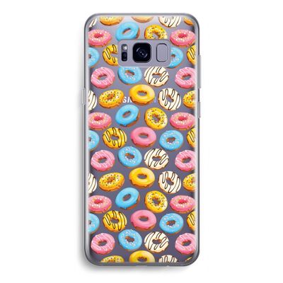 Pink donuts: Samsung Galaxy S8 Transparant Hoesje
