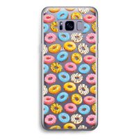 Pink donuts: Samsung Galaxy S8 Transparant Hoesje