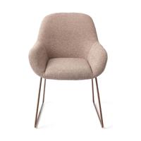 Jesper Home Kushi eetkamerstoel Stone Haze slide rose