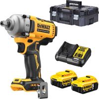 DeWalt DCF892P2T-QW - 18V XR Brushless 1/2" Slagmoersleutel (pin-aansluiting) | 2x 5.0Ah | in TSTAK koffer - DCF892P2T-QW