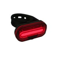 1x Fietsverlichting batterijachterlicht / fietsachterlicht met 1 heldere COB LED zadelpen / frame bevestiging   - - thumbnail