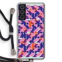 Skew Blush 3: Samsung Galaxy S21 FE Transparant Hoesje met koord