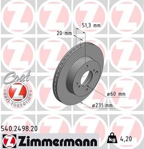 Remschijf Coat Z 540249820