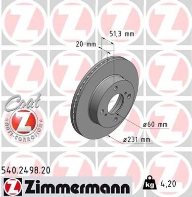 Remschijf Coat Z 540249820