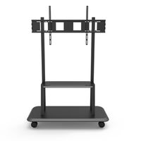 Techly ICA-TR31 flat panel vloer standaard Portable flat panel floor stand Zwart 2,79 m (110 ) - thumbnail