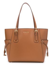 Michael Michael Kors logo plaque tote bag - Marron