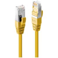 LINDY 47861 RJ45 Netwerkkabel, patchkabel CAT 6A S/FTP 0.50 m Geel 1 stuk(s)