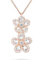 David Morris collier à pendentif Miss Daisy en or rose 18ct orné de diamants