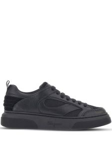 Ferragamo baskets à lacets - Noir