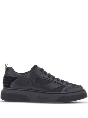 Ferragamo baskets à lacets - Noir