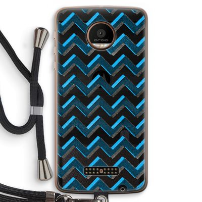 Onderbroken lijn: Motorola Moto Z Force Transparant Hoesje met koord