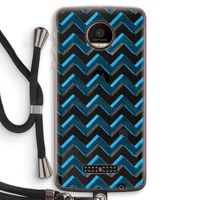 Onderbroken lijn: Motorola Moto Z Force Transparant Hoesje met koord