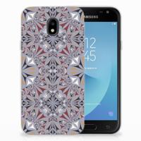 Samsung Galaxy J3 2017 | TPU | Siliconen hoesje | Flower Tiles Samsung Galaxy J3 2017 | TPU | Siliconen hoesje | Flower Tiles