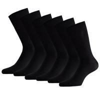 Apollo Sokken Basic Bamboo Zwart 6-pack-43/46