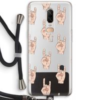 Rock: OnePlus 6 Transparant Hoesje met koord