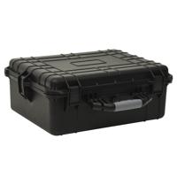 VidaXL Flightcase draagbaar 55x43x21 cm pp zwart