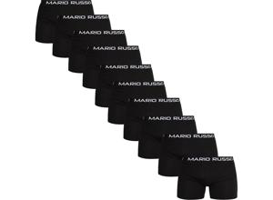 Mario Russo Herenboxers - Zwart - Katoen - 10 pack