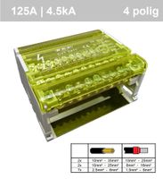 SEP 4 polig verdeelset 125A (4p, 11x aansl)
